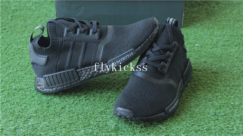 Real Boost Adidas NMD R1 PK Primeknit Triple Black